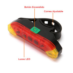 Luz Recargable  Para Bicicleta No2