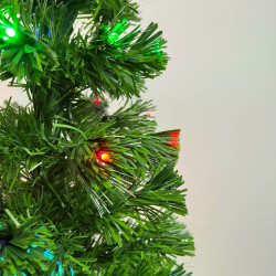 Arbol Navidad Luces Led y Fibra Óptica 150cm BX-5