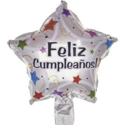 Globo M10" Estrella Feliz Cumpleaños 1