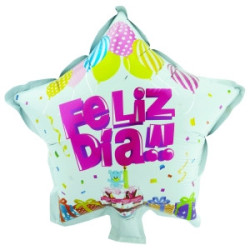 Globo M18" Estrella Feliz Día 1